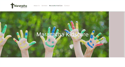 Desktop Screenshot of maranathakidscare.com